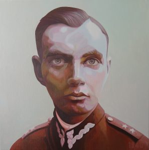 8. Zygmunt Sergiusz Kwarciński 80x80cm. olej, płótno 2023 Ofiary Wojny. Zrealizowano w ramach stypendium Ministra Kultury i Dziedzictwa Narodoweg